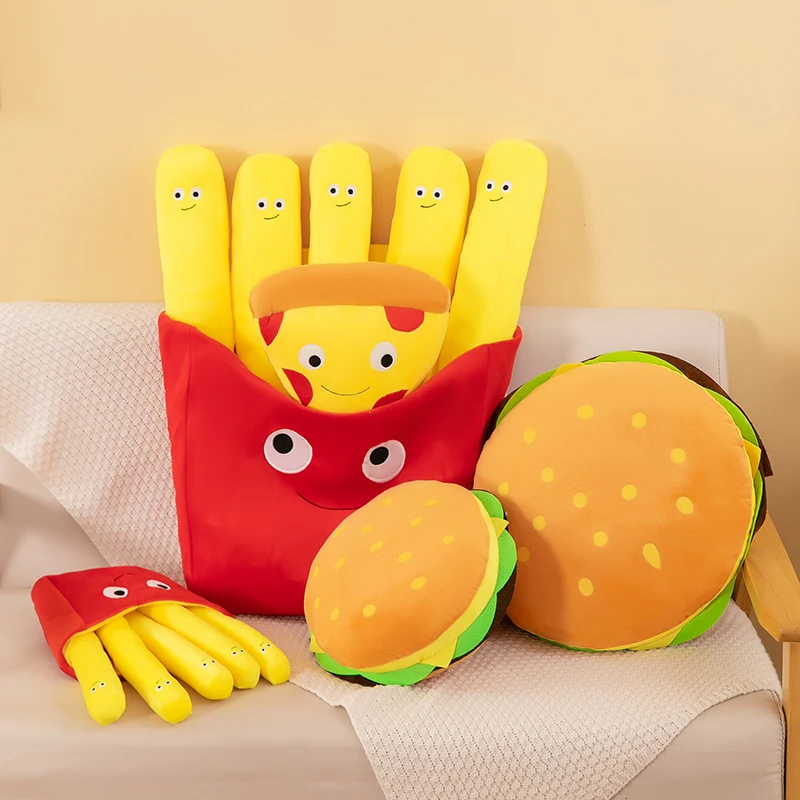 Foody Snacks - Frieten Hamburger Knuffel Schattig Pizza Foodie