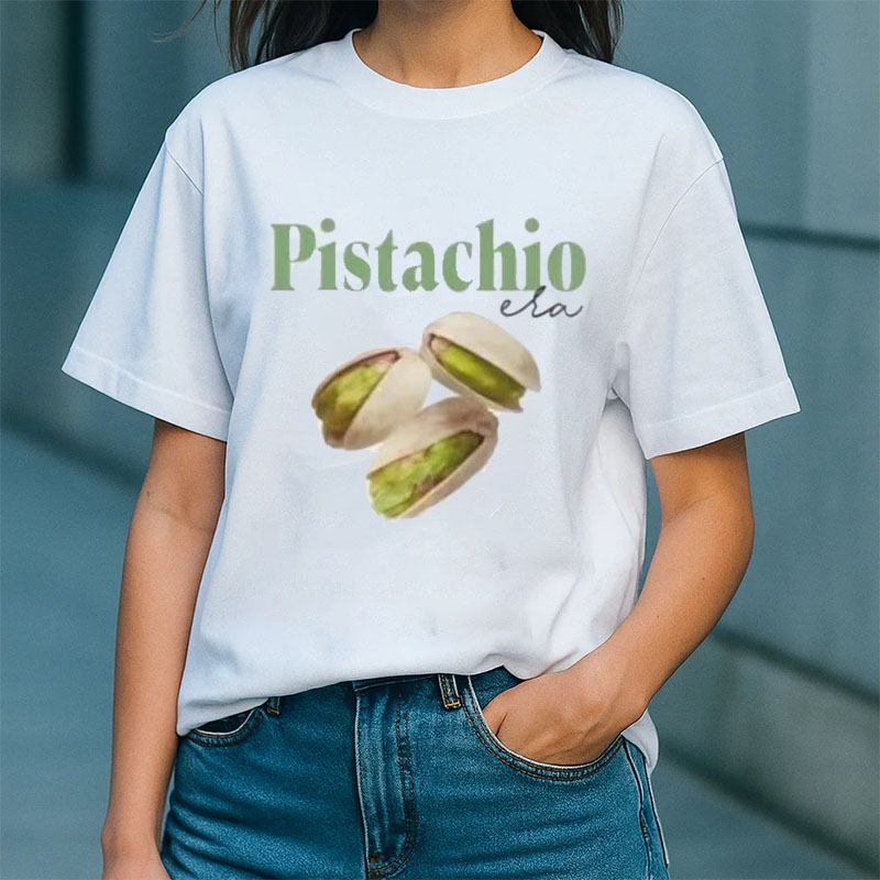 Foody Snacks - Pistache Retro Grappig Dames T-shirt Leuke