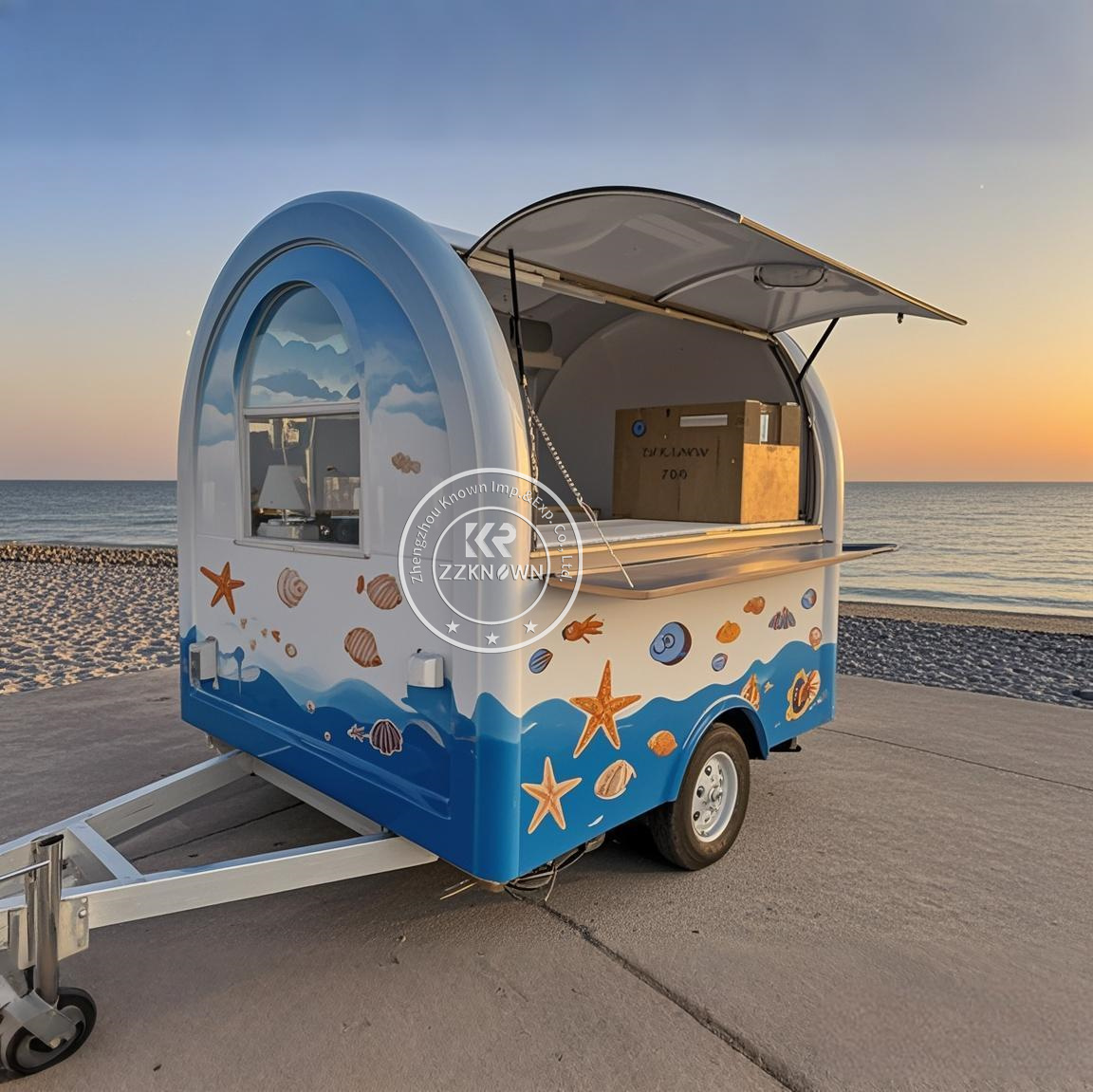 Food Truck With Snacks - Consession Food Trailer Winkelwagen Mobiele Snack