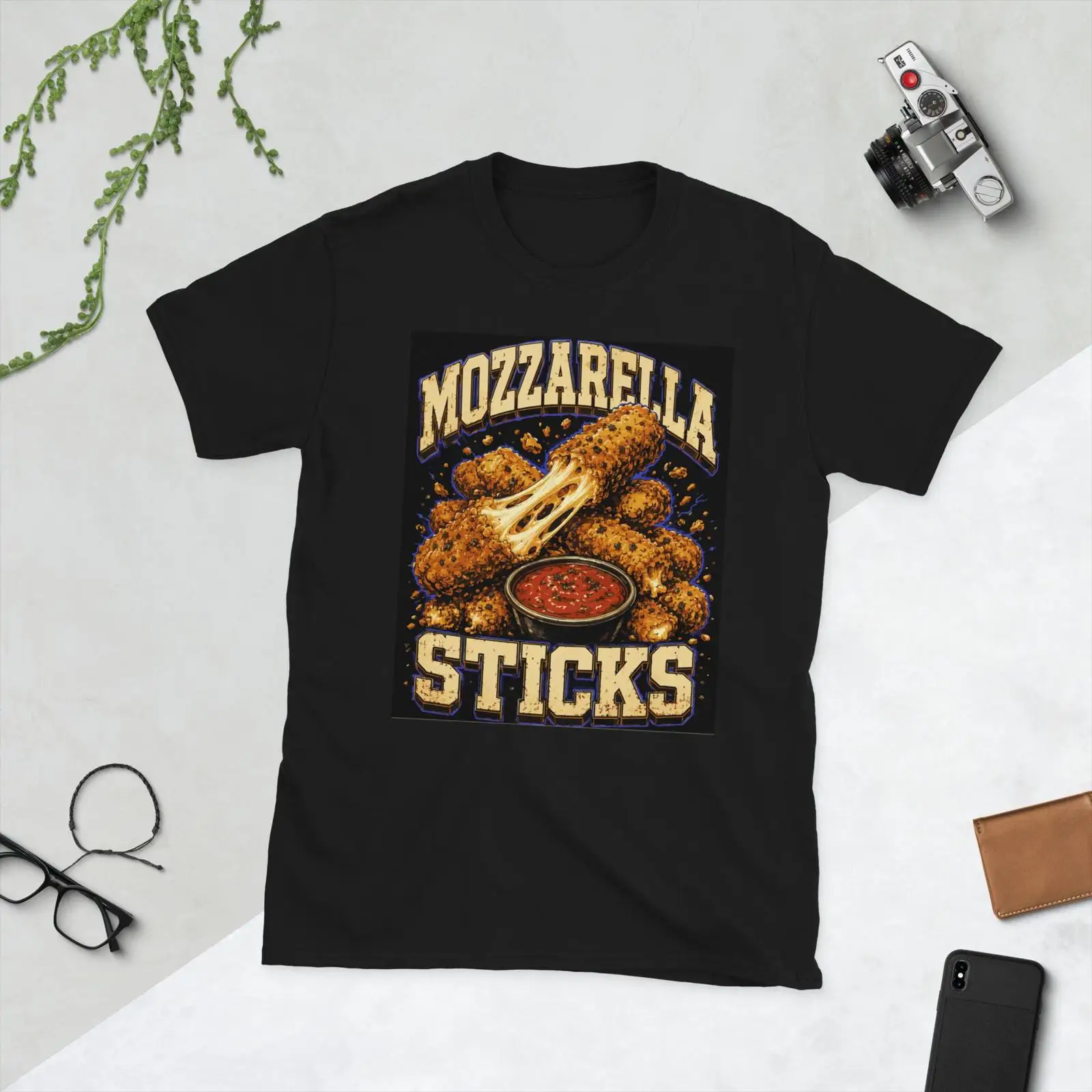 Foody Snacks - Retro Snack Lover T-shirt Vintage Mozzarella