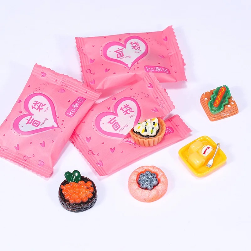 Food Drink Snacks - Tas in willekeurige stijl Miniatuurvoedsel Speelgoed