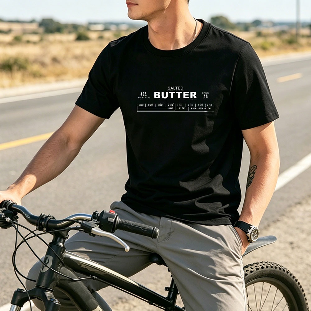 Salted Butter Label Katoenen T - Foody Snacks recensie en prijs
