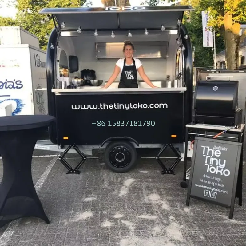 Kleine foodtrucktrailer zwart, - Food Snacks That Are Black recensie en prijs