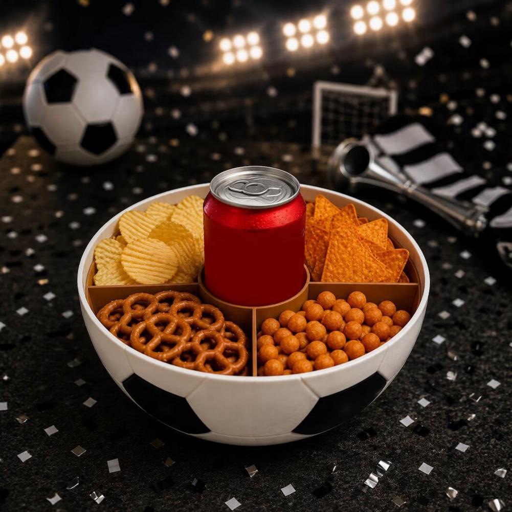 Voedselveilige snackbak voetba - Food Snacks Game recensie en prijs