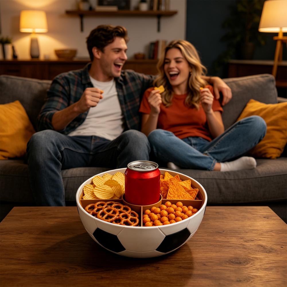 Voedselveilige snackbak voetba - Food Snacks Game recensie en prijs